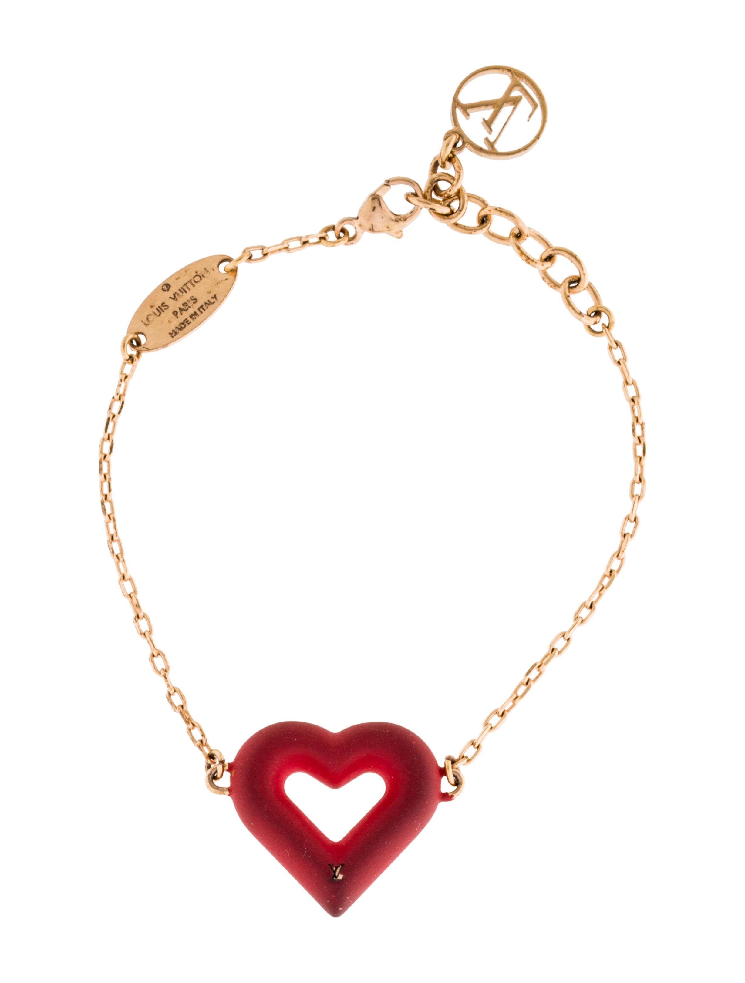 Louis Vuitton Heart Charm Bracelet