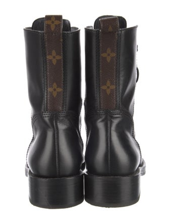 Louis Vuitton LV Monogram Leather Combat Boots