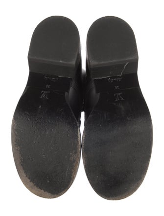 Louis Vuitton LV Monogram Leather Combat Boots