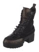 Louis Vuitton LV Monogram Suede Combat Boots