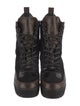 Louis Vuitton LV Monogram Suede Combat Boots