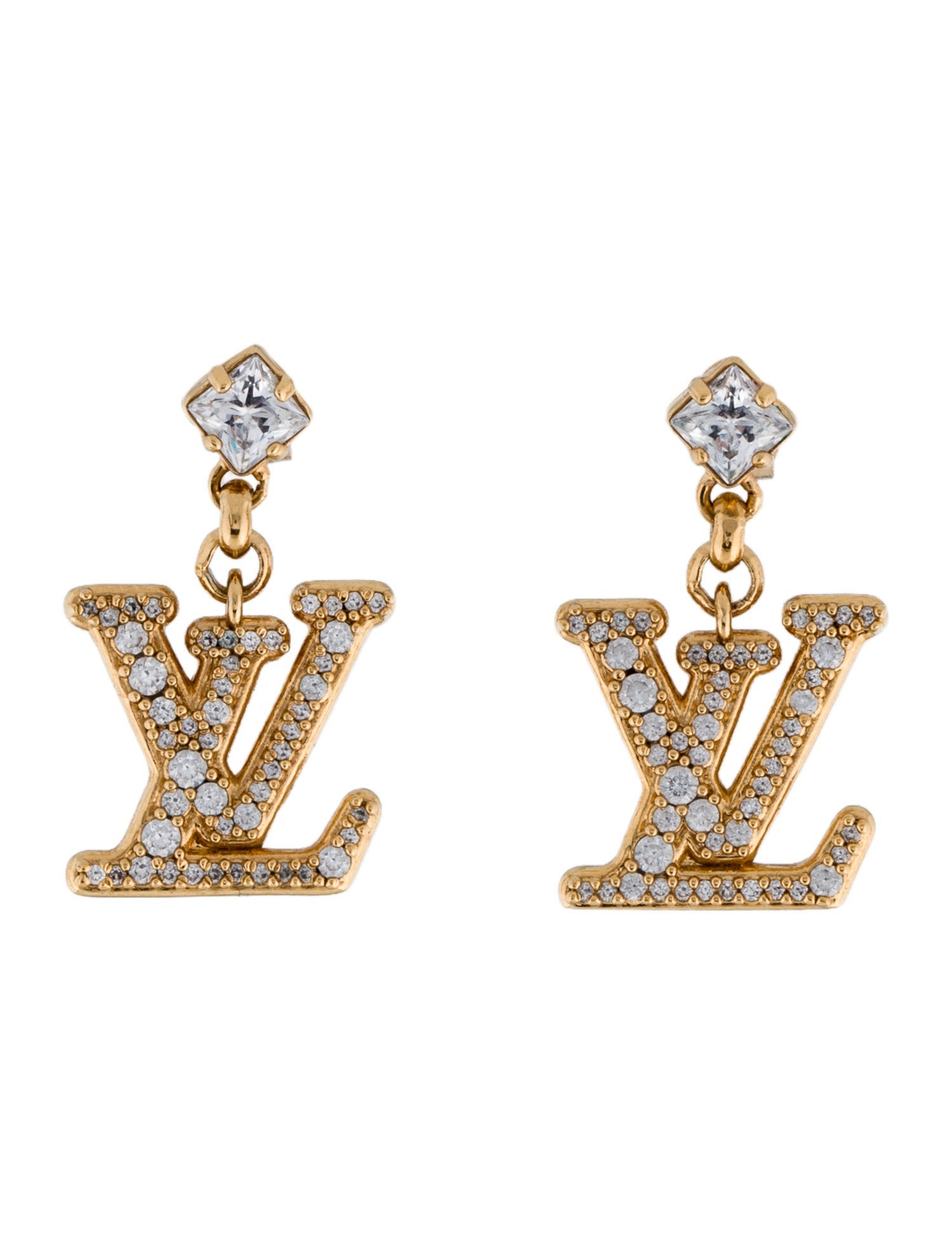 Louis Vuitton Lady LV Drop Earrings