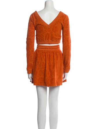 Louis Vuitton 2023 Terry Cloth Skirt Set