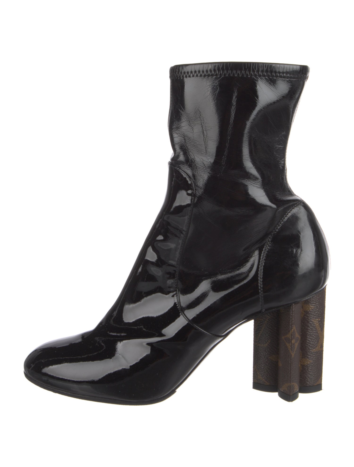 Louis Vuitton LV Monogram Patent Leather Boots