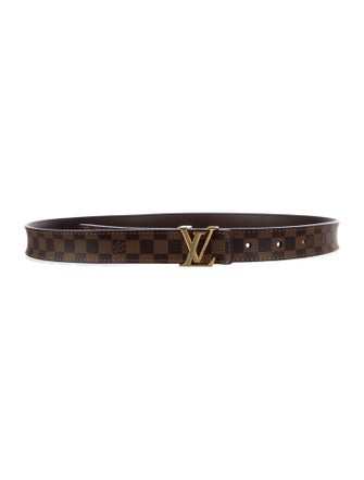 Louis Vuitton LV Initiales 25MM Damier Ebene Pattern Belt