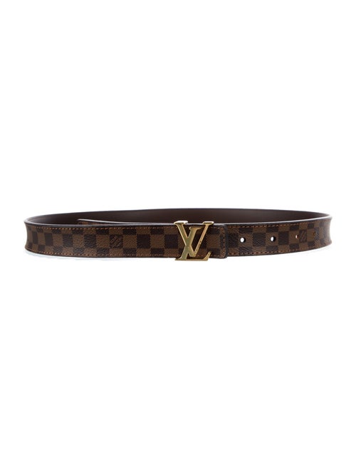 Louis Vuitton LV Initiales 25MM Damier Ebene Pattern Belt