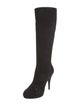 Louis Vuitton Suede Leather Trim Embellishment Boots