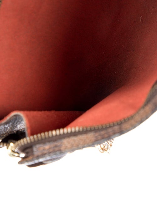 Louis Vuitton Damier Ebene Pattern Coated Canvas Pouch