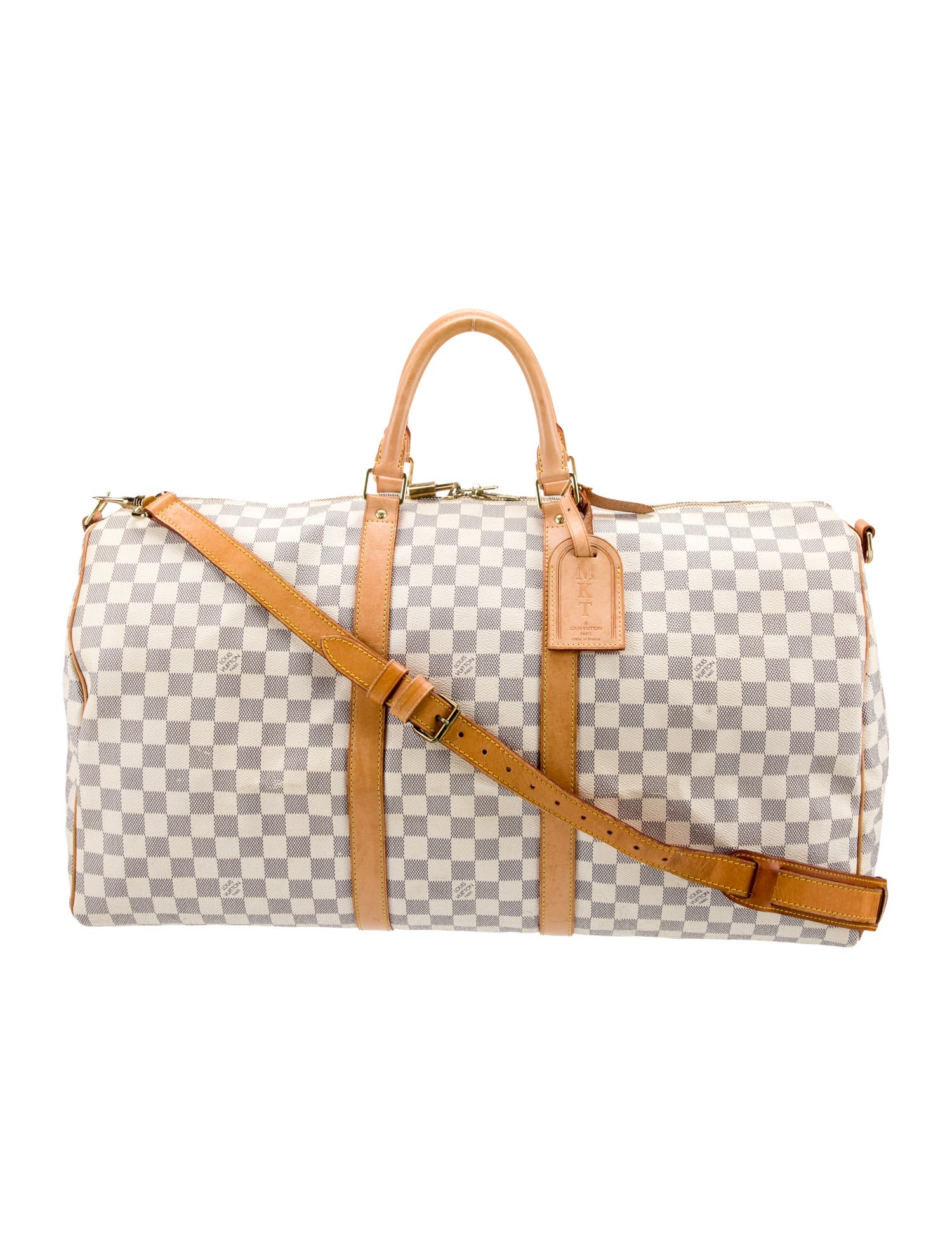 Louis Vuitton Damier Azur Keepall Bandouliere 55