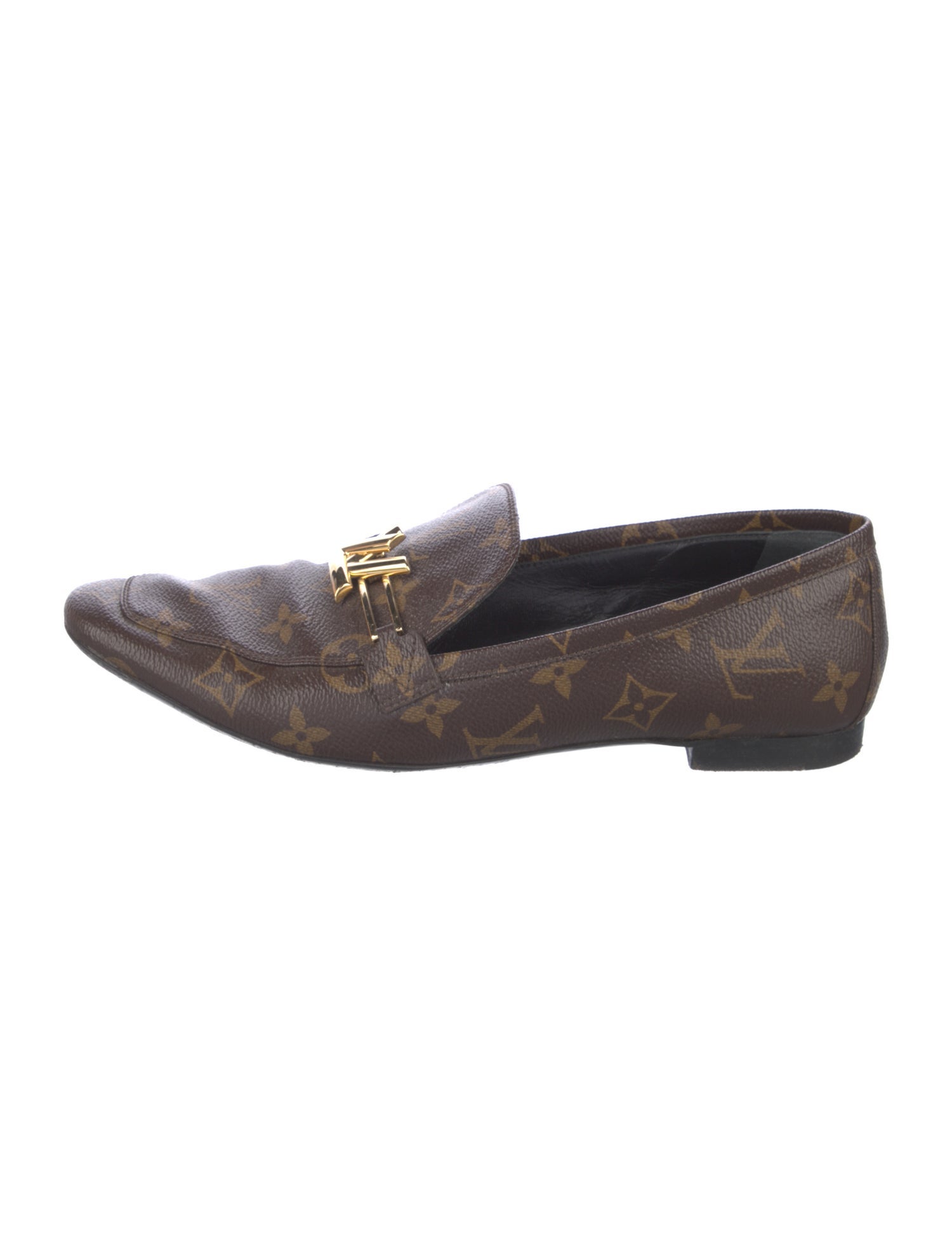 Louis Vuitton Leather Printed Loafers