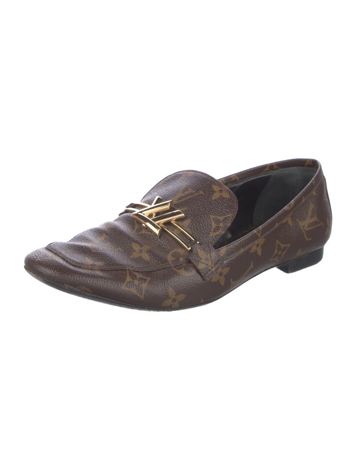 Louis Vuitton Leather Printed Loafers