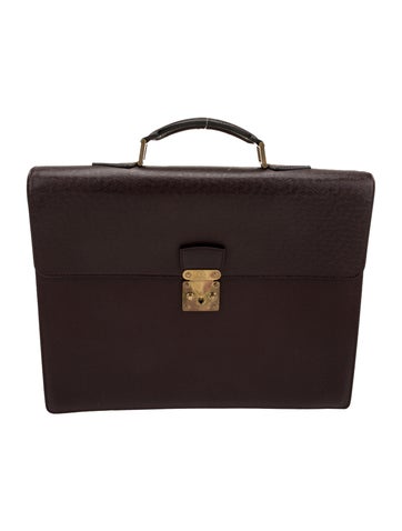 Louis Vuitton Briefcases Taiga Leather Moskova Vintage