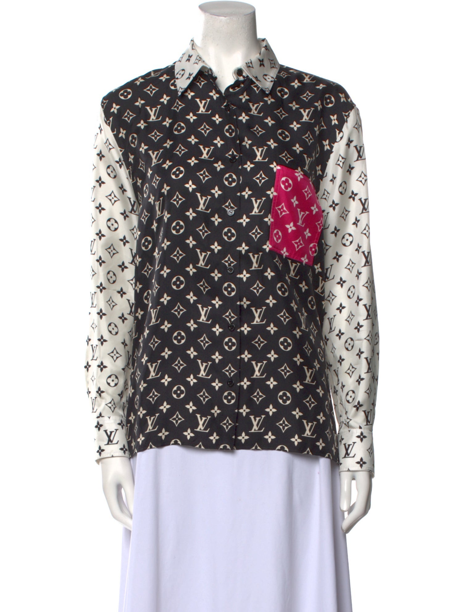 Louis Vuitton 2022 Silk Button-Up Top