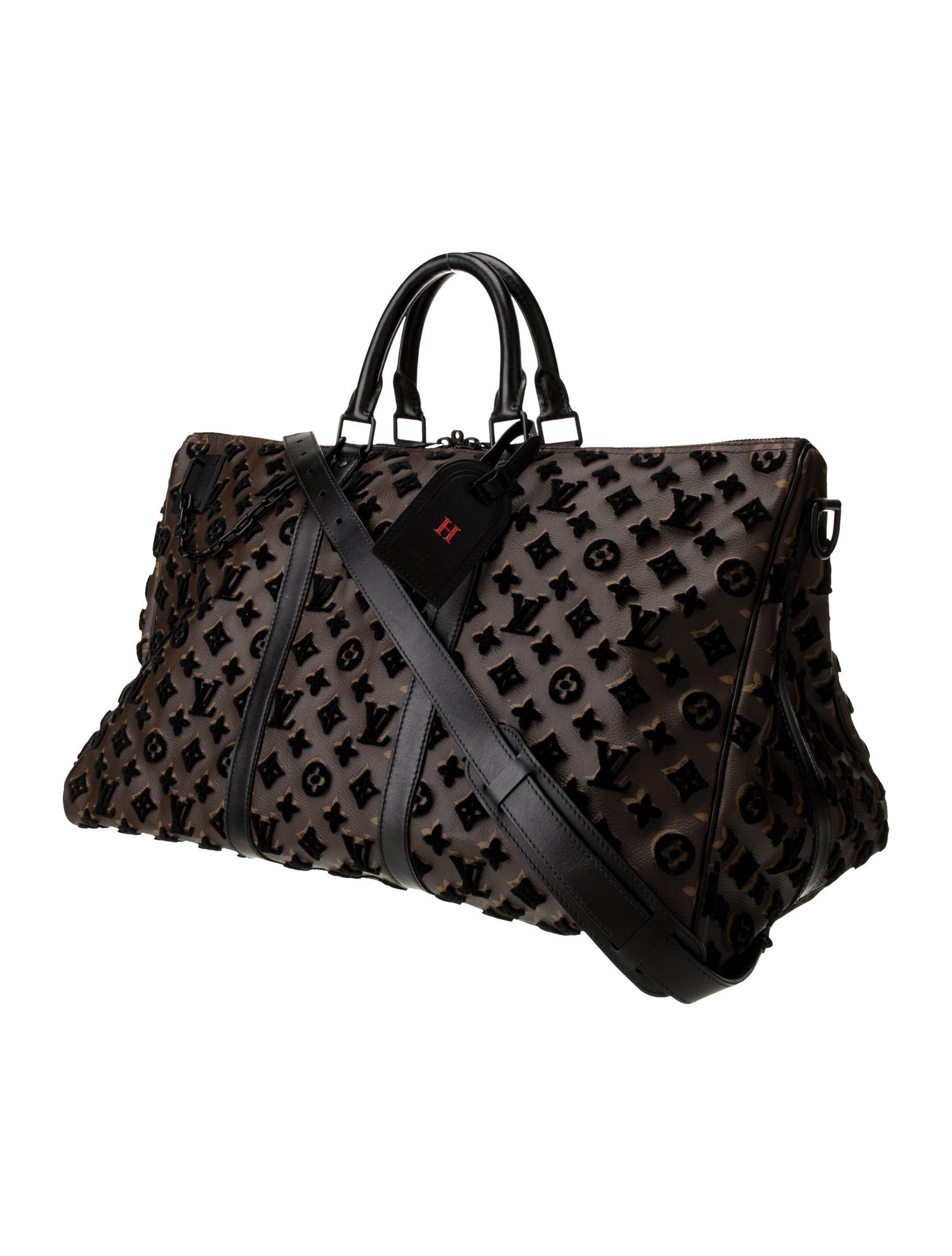 Louis Vuitton Louis Vuitton Tuffetage Keepall Bandouliere