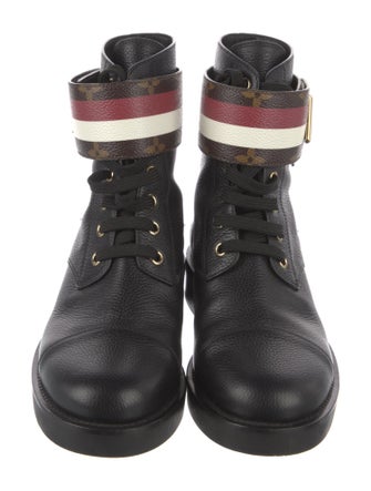 Louis Vuitton 2018 LV Monogram Combat Boots