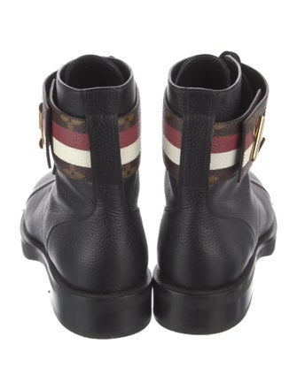 Louis Vuitton 2018 LV Monogram Combat Boots