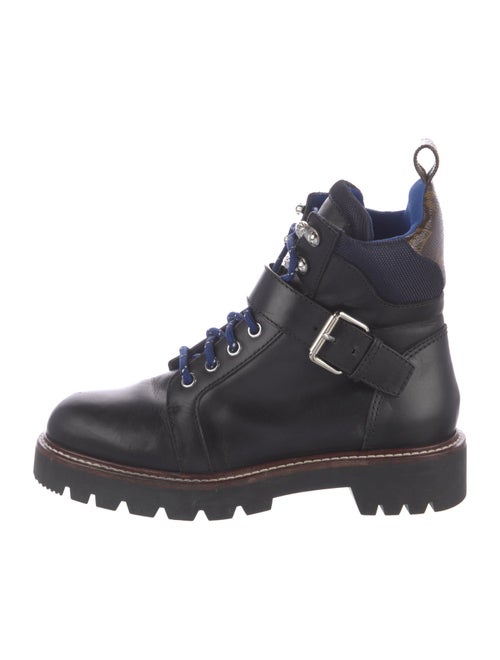 Louis Vuitton LV Monogram Leather Combat Boots