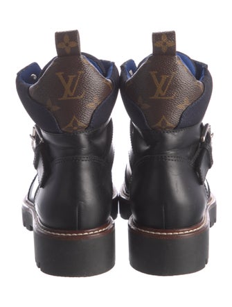Louis Vuitton LV Monogram Leather Combat Boots