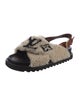 Louis Vuitton LV Monogram Shearling Slingback Sandals