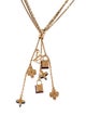 Louis Vuitton Enamel Sweet Charm Monogram Lavalier Necklace