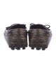Louis Vuitton LV Monogram Leather Trim Embellishment Loafers