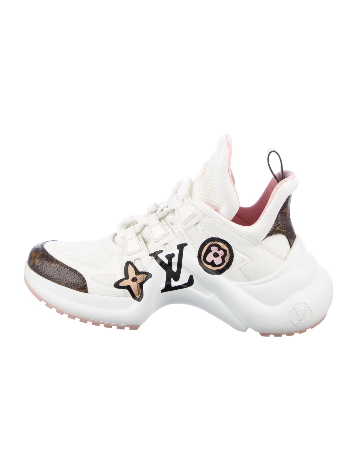 Louis Vuitton LV Monogram Leather Chunky Sneakers
