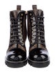 Louis Vuitton Monogram Pattern Combat Boots