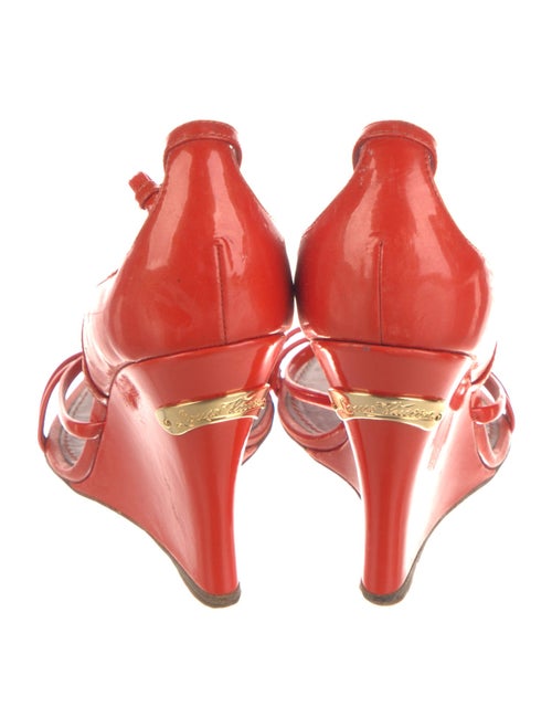 Louis Vuitton Patent Leather T-Strap Sandals