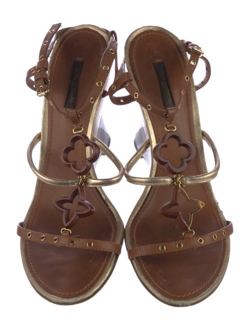 Louis Vuitton Leather T-Strap Sandals