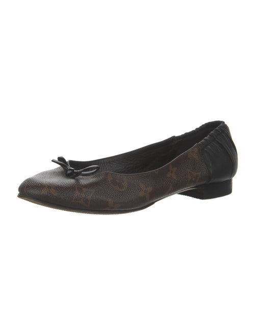 Louis Vuitton LV Monogram Bow Accents Ballet Flats