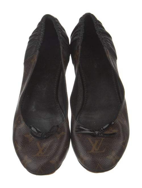 Louis Vuitton LV Monogram Bow Accents Ballet Flats
