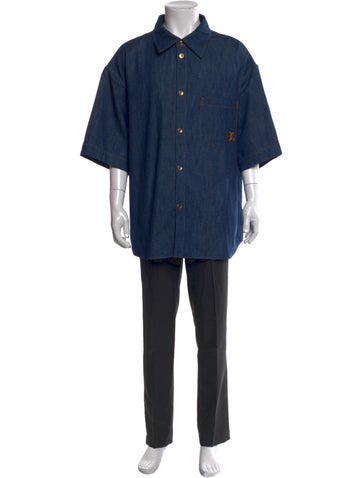 Louis Vuitton Casual Shirts 2024 LV Monogram Shirt 4XL
