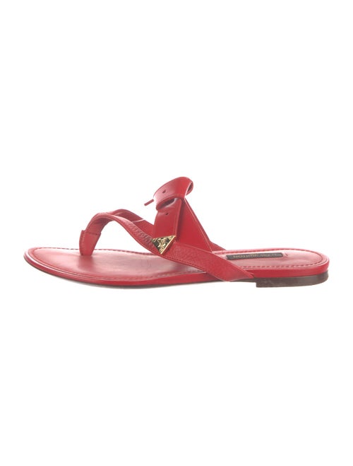 Louis Vuitton Leather Flip Flops