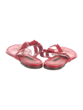 Louis Vuitton Leather Flip Flops