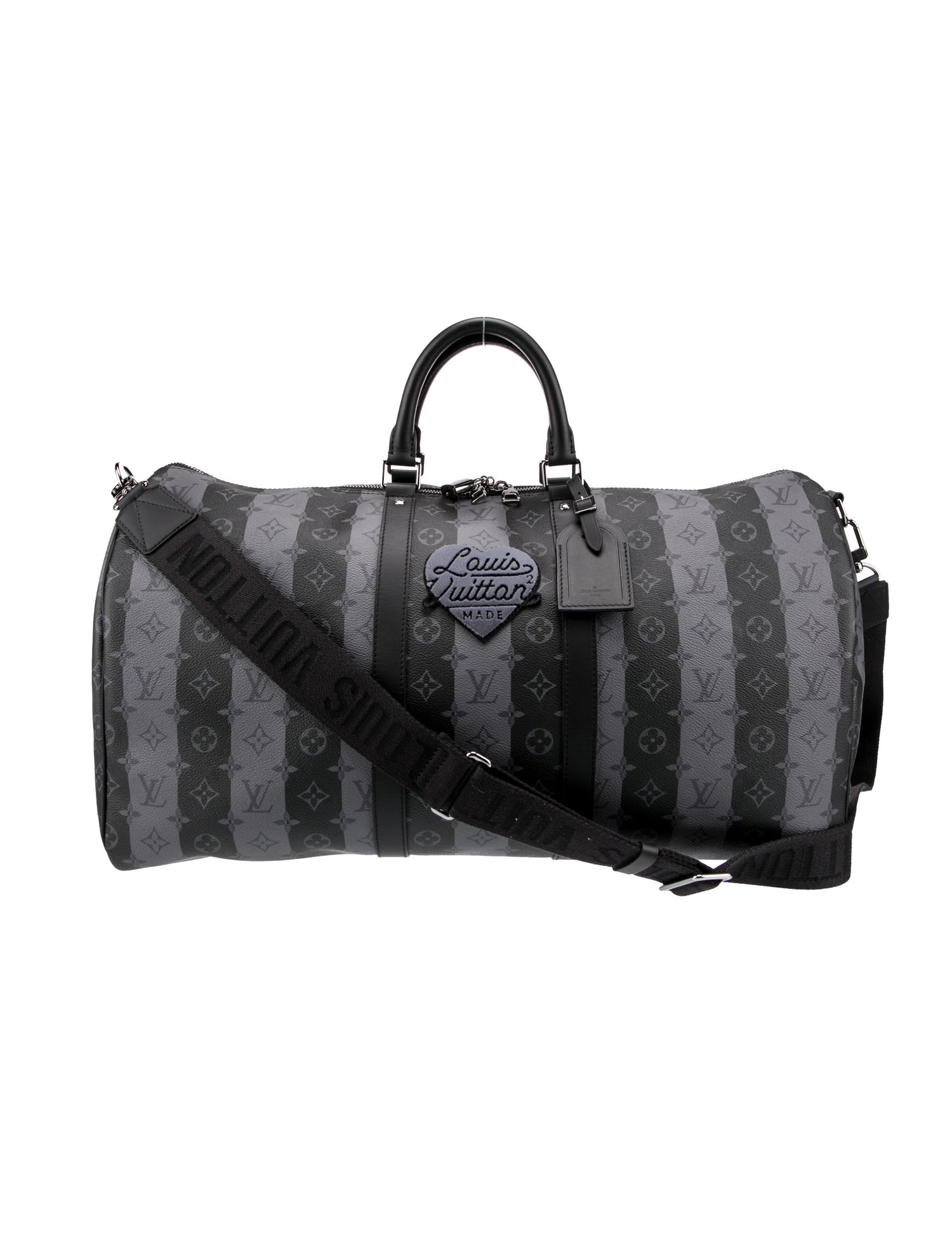 Louis Vuitton x Nigo Monogram Stripe Eclipse Keepall Bandouliere 55