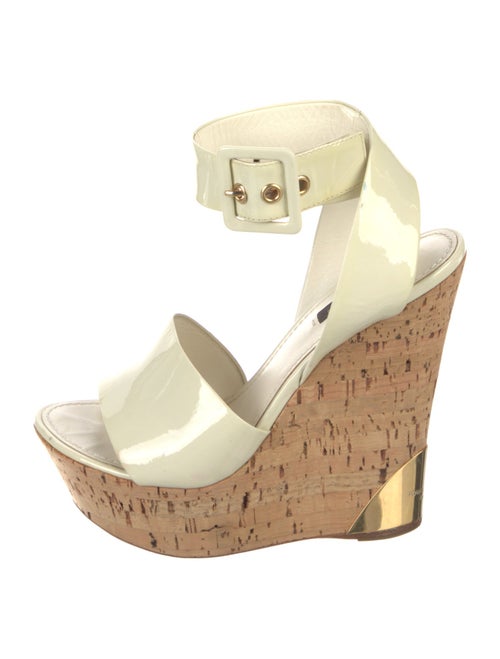 Louis Vuitton Patent Leather Slingback Sandals