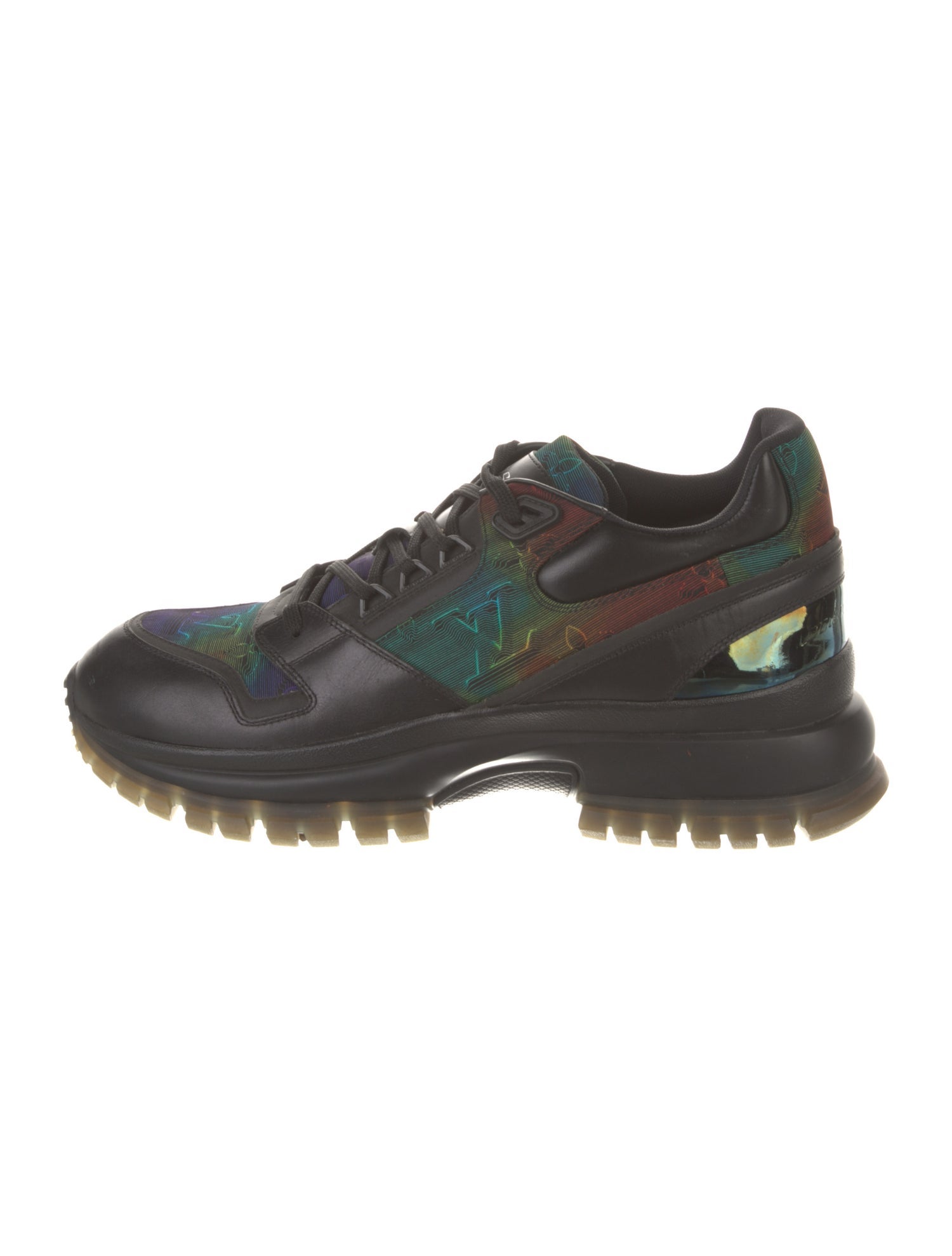 Louis Vuitton Leather Printed Sneakers
