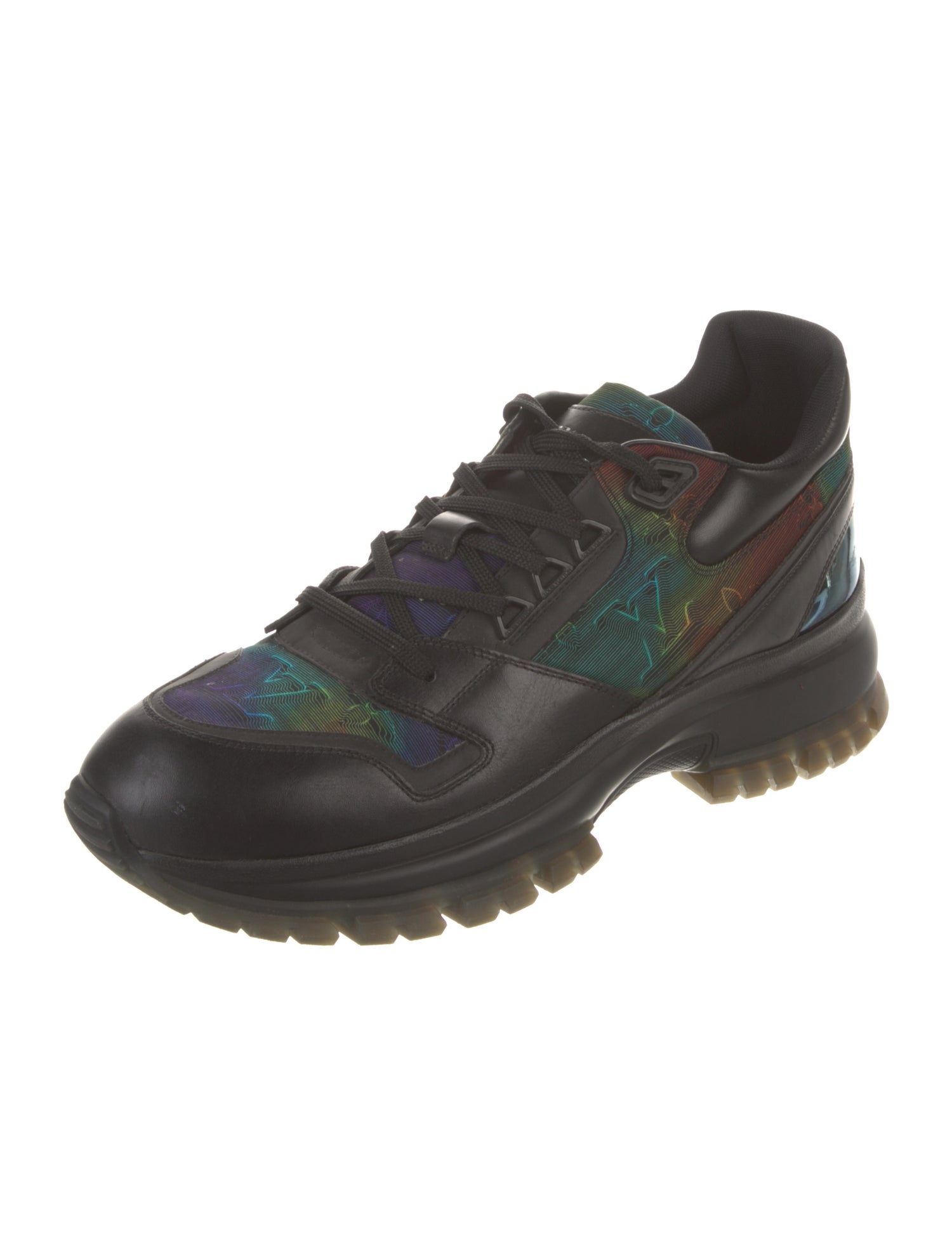 Louis Vuitton Leather Printed Sneakers