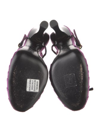 Louis Vuitton Satin Mesh Accents T-Strap Sandals