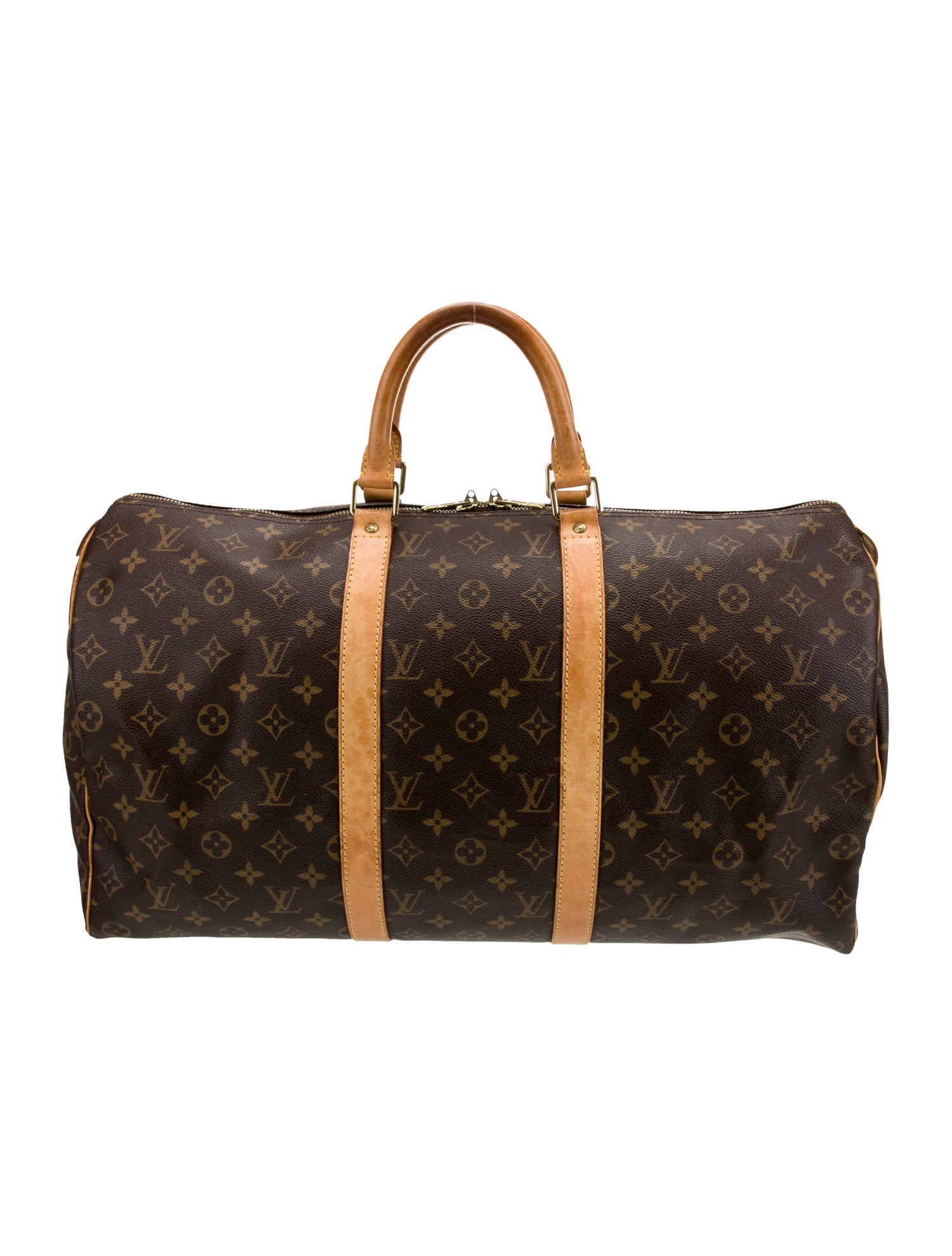 Louis Vuitton Coated Canvas Keepall 50 Vintage