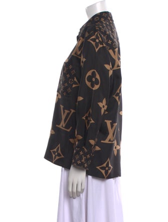 Louis Vuitton 2021 Silk Button-Up Top