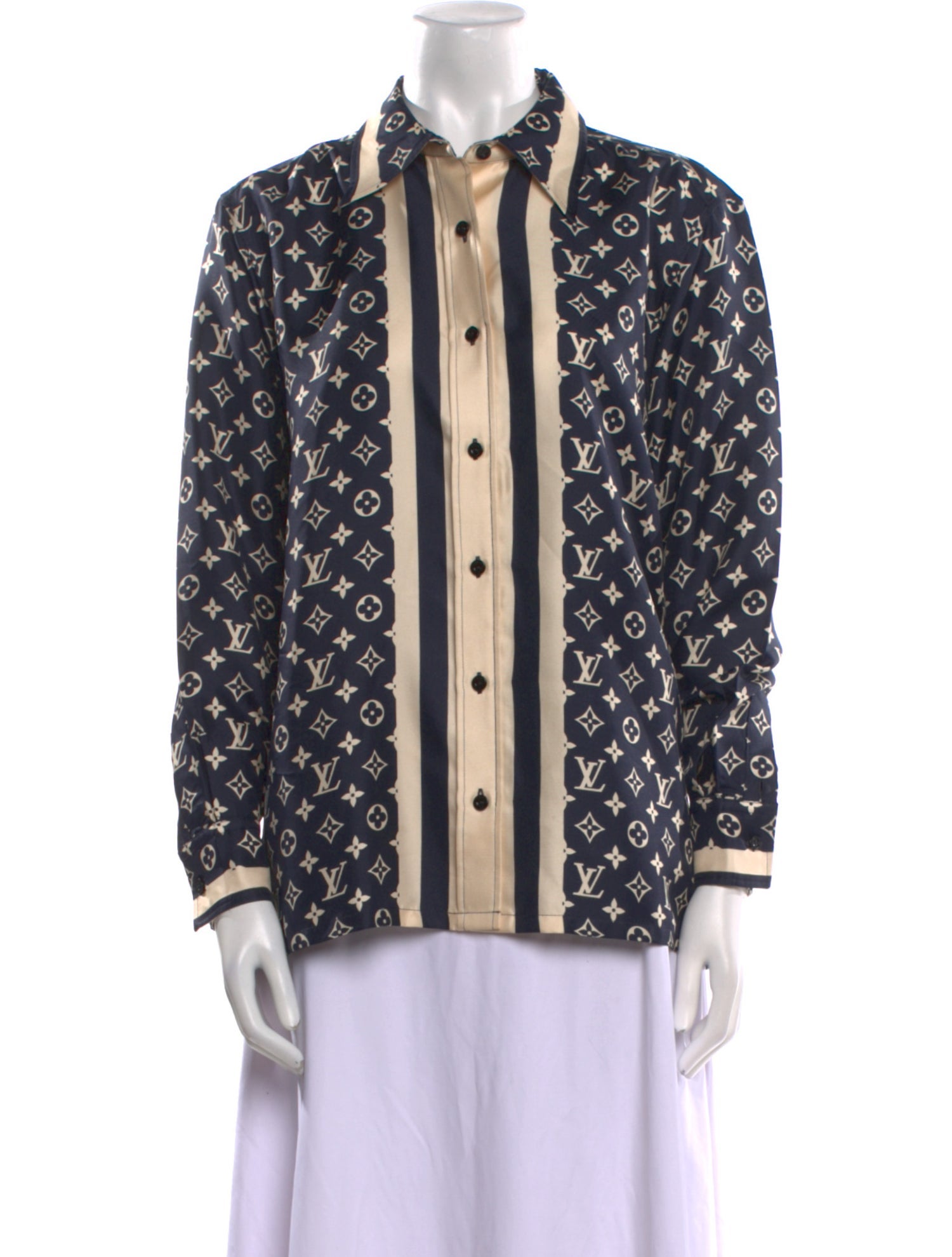 Louis Vuitton 2023 Silk Button-Up Top