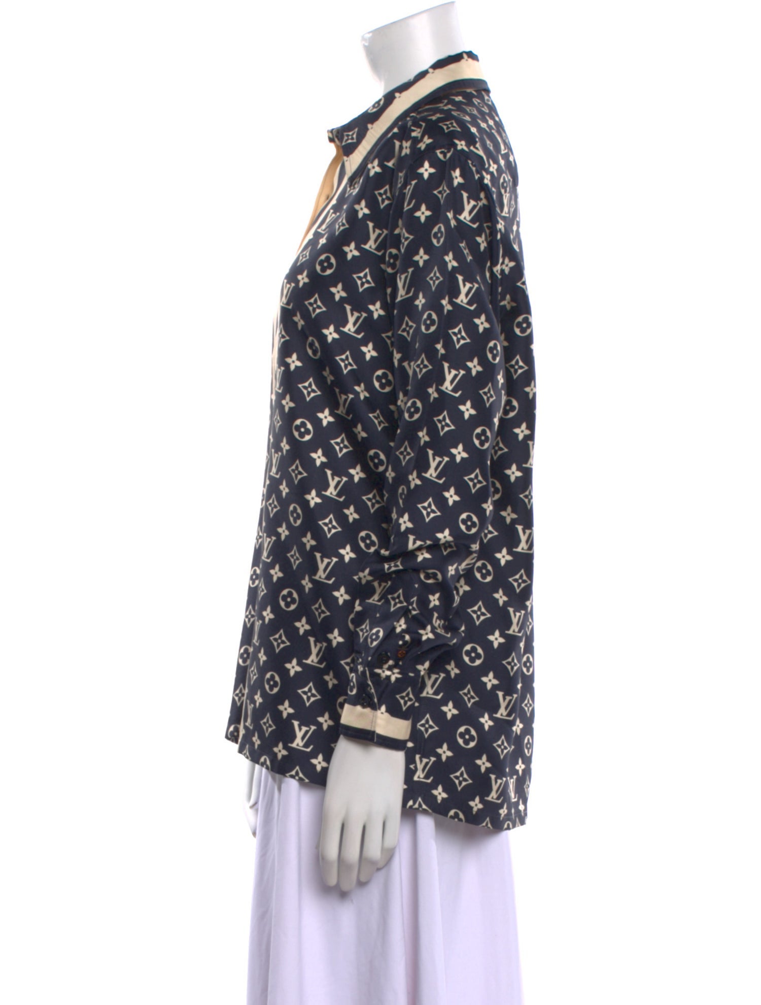 Louis Vuitton 2023 Silk Button-Up Top