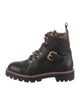 Louis Vuitton LV Monogram Leather Combat Boots