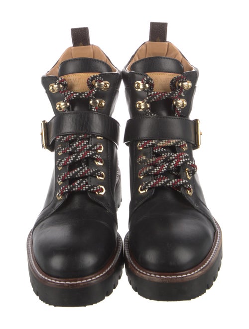 Louis Vuitton LV Monogram Leather Combat Boots