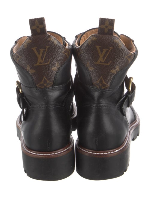 Louis Vuitton LV Monogram Leather Combat Boots