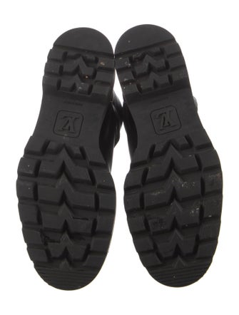 Louis Vuitton LV Monogram Leather Combat Boots