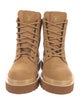 Louis Vuitton LV Monogram Suede Lace-Up Boots