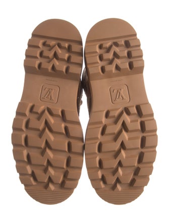 Louis Vuitton LV Monogram Suede Lace-Up Boots