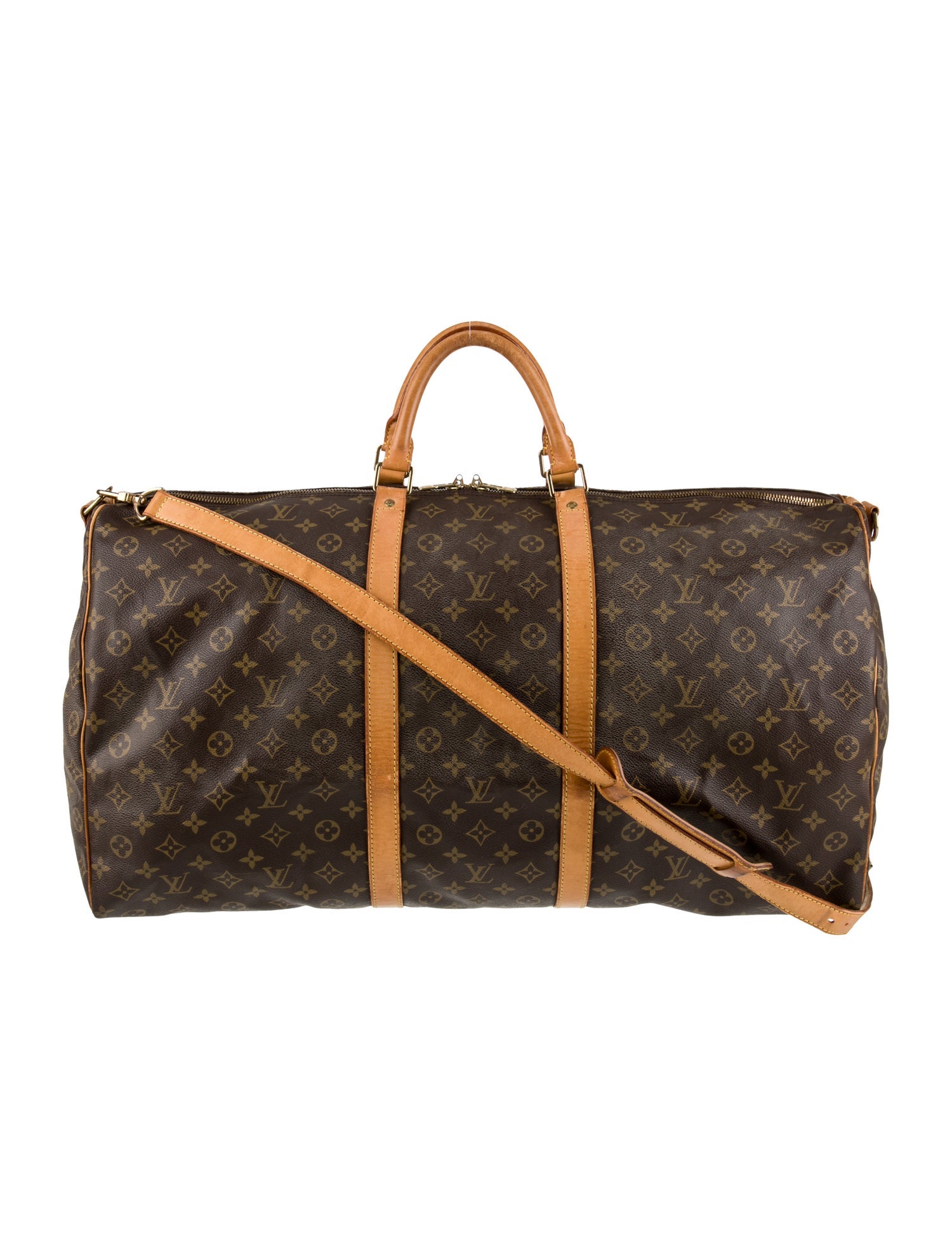 Louis Vuitton LV Monogram Keepall Bandouliere 60 Vintage